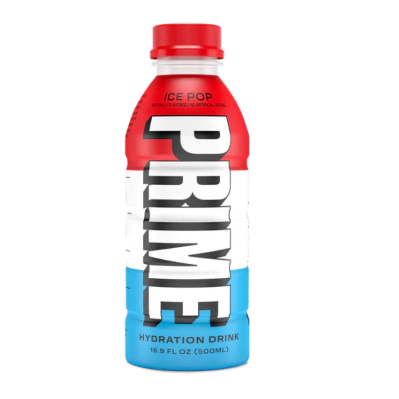Prime Hydration Drink Ice Pop 500mL - 12 Pack