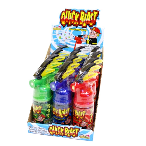 Quick Blast Raspberry Spray Kidsmania Quick Blast Sour Candy Spray-Candy Wholesale – iWholesaleCandy.ca