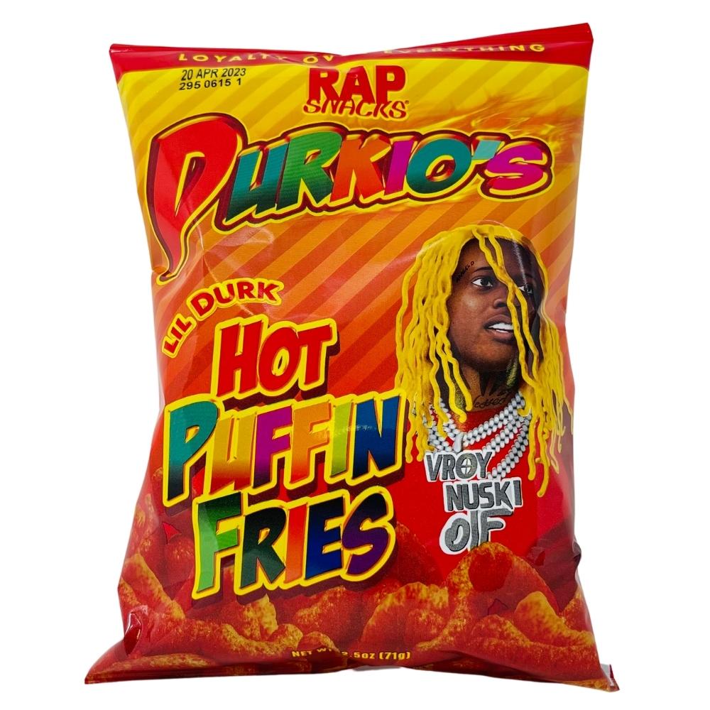 Rap Snacks Durkio's Lil Durk Hot Puffin Fries 2.5oz - 24 Pack