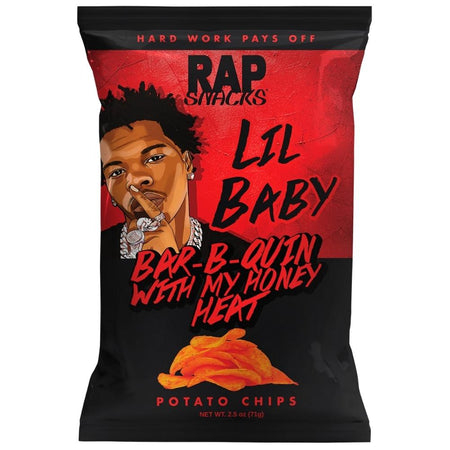 Rap Snacks Lil Baby Bar-B-Quin with my Honey Heat 2.5oz - 24 Pack