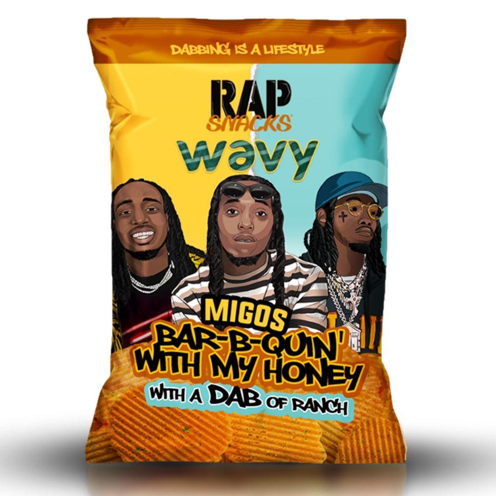 Rap Snacks Migos Bar-B-Quin' With My Honey with a Dab of Ranch 2.75oz - 24 Pack