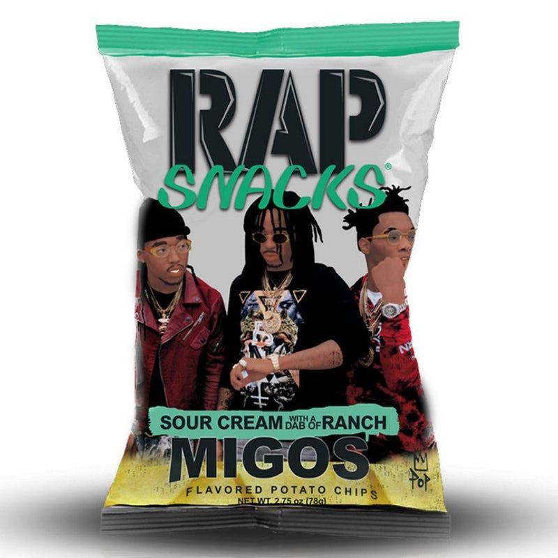 Rap Snacks Migos Sour Cream With A Dab Of Ranch Chips 2.5oz
