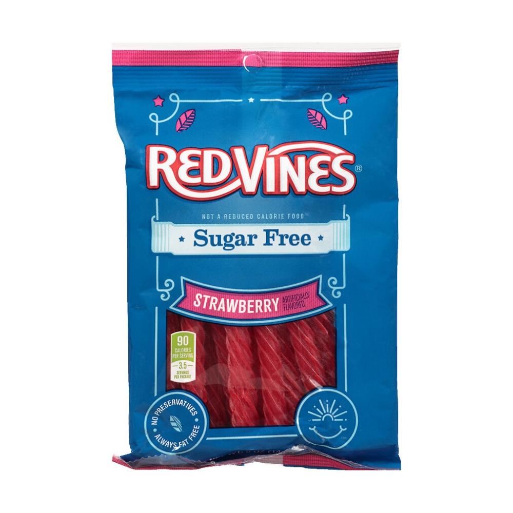 Red Vines Strawberry Twists Sugar Free 5 oz 12 Pack
