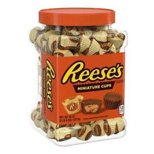 Reese's Miniatures Peanut Butter Cups Bulk Chocolate 38oz - 1 Tub