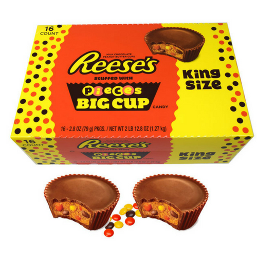 Reese's Pieces Peanut Butter Cups King Size 16 ct-i Wholesale Candy Canada - Reese's Cups with Pieces