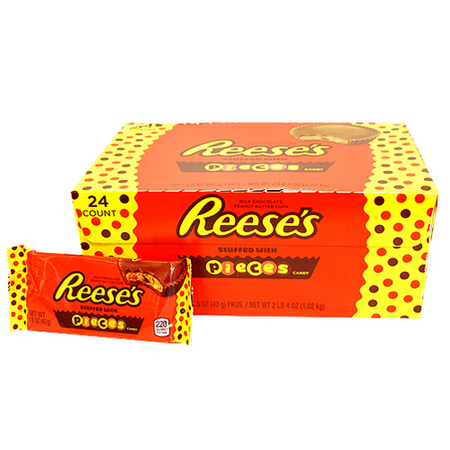 Reese's Pieces Peanut Butter Cups Standard Size 24 Count-i Wholesale Candy Canada