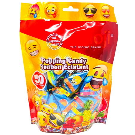 Emoji Popping Candy 75g - 24 Pack
