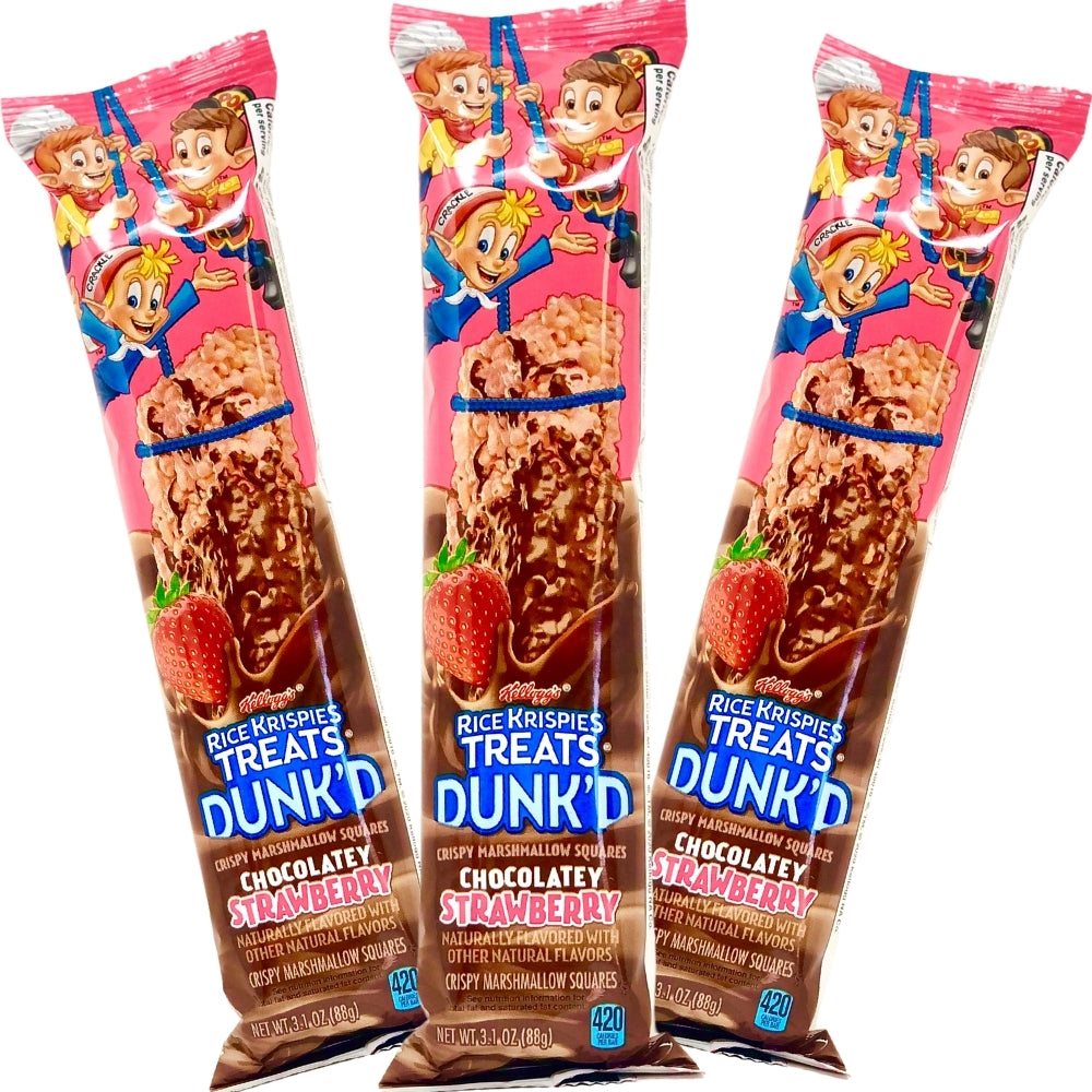 Rice Krispies Treats Dunk'd Chocolatey Strawberry 3.1 oz - 12 Pack