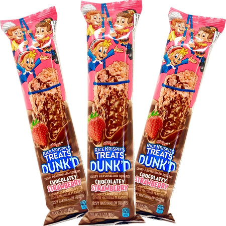 Rice Krispies Treats Dunk'd Chocolatey Strawberry 3.1 oz - 12 Pack