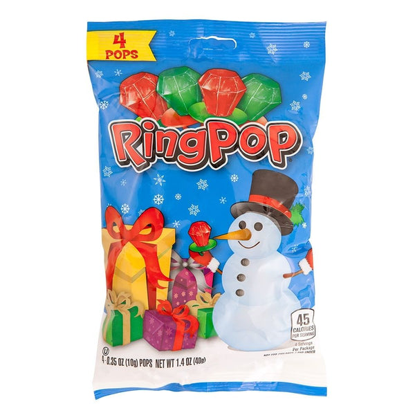Ring Pop Christmas 3 Piece Bag - 36 Pack