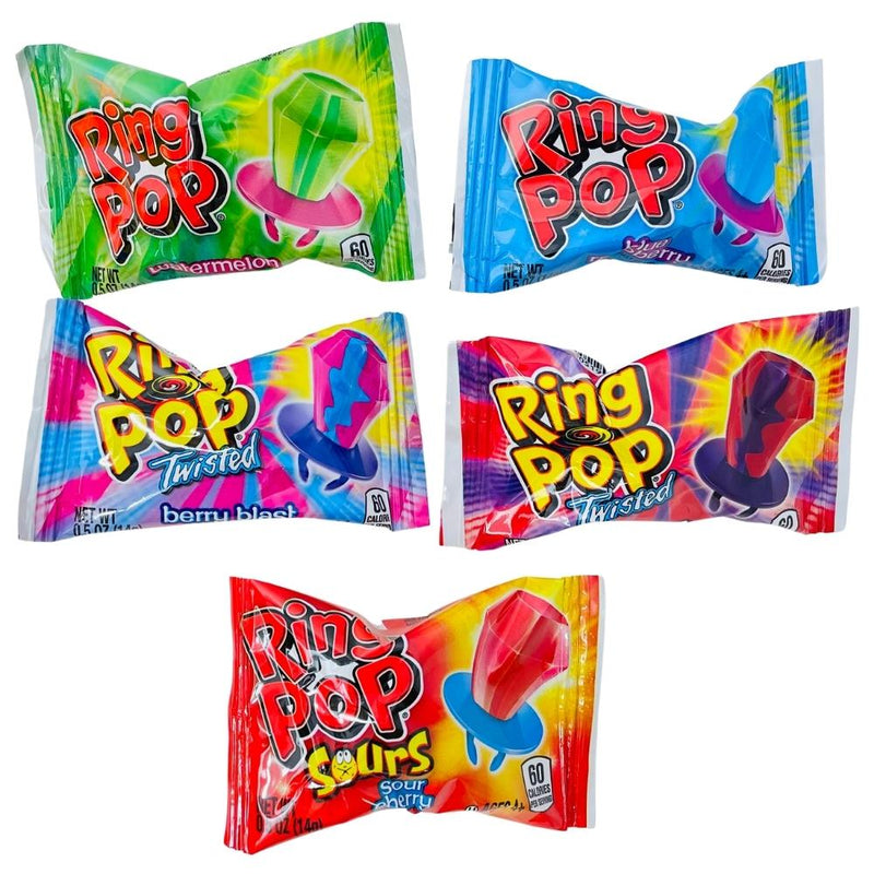 Ring Pop Fruit Flavours  14g - 24 Pack