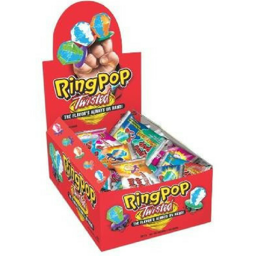 Ring Pop Twisted Candy-24 CT Lollipops