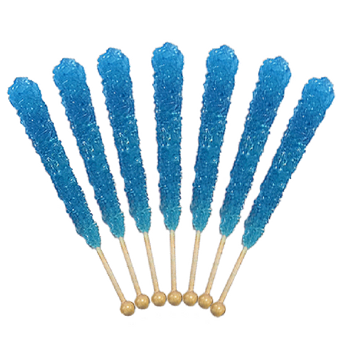 Rock Candy On A Stick-Blue Raspberry Old Fashioned Candy