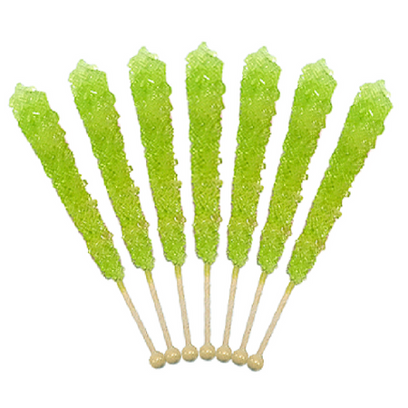 Copy of Rock Candy On A Stick-Light Green Watermelon Old Fashioned Candy