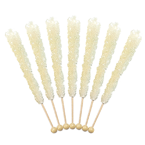 Rock Candy On A Stick-White Sugar Old Fashioned Candy
