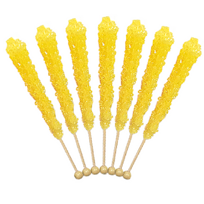 Rock Candy On A Stick-Yellow Banana Old Fashioned Candy