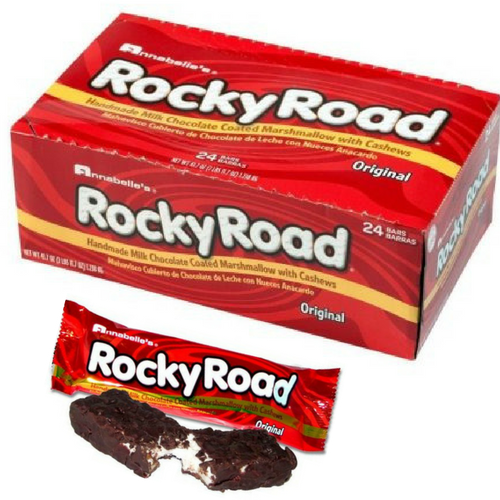 Rocky Road Chocolate Bars Retro Candy