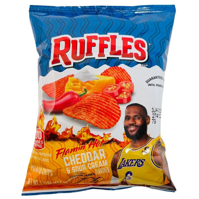 Ruffles Flamin' Hot Cheddar Sour Cream 1.5oz - 64 Pack