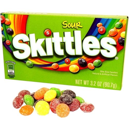Sour Skittles Candy Theater Box-12 CT