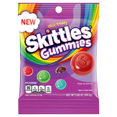 Skittles Wild Berry Gummies 5.8 oz - 12 CT - Skittles Gummies
