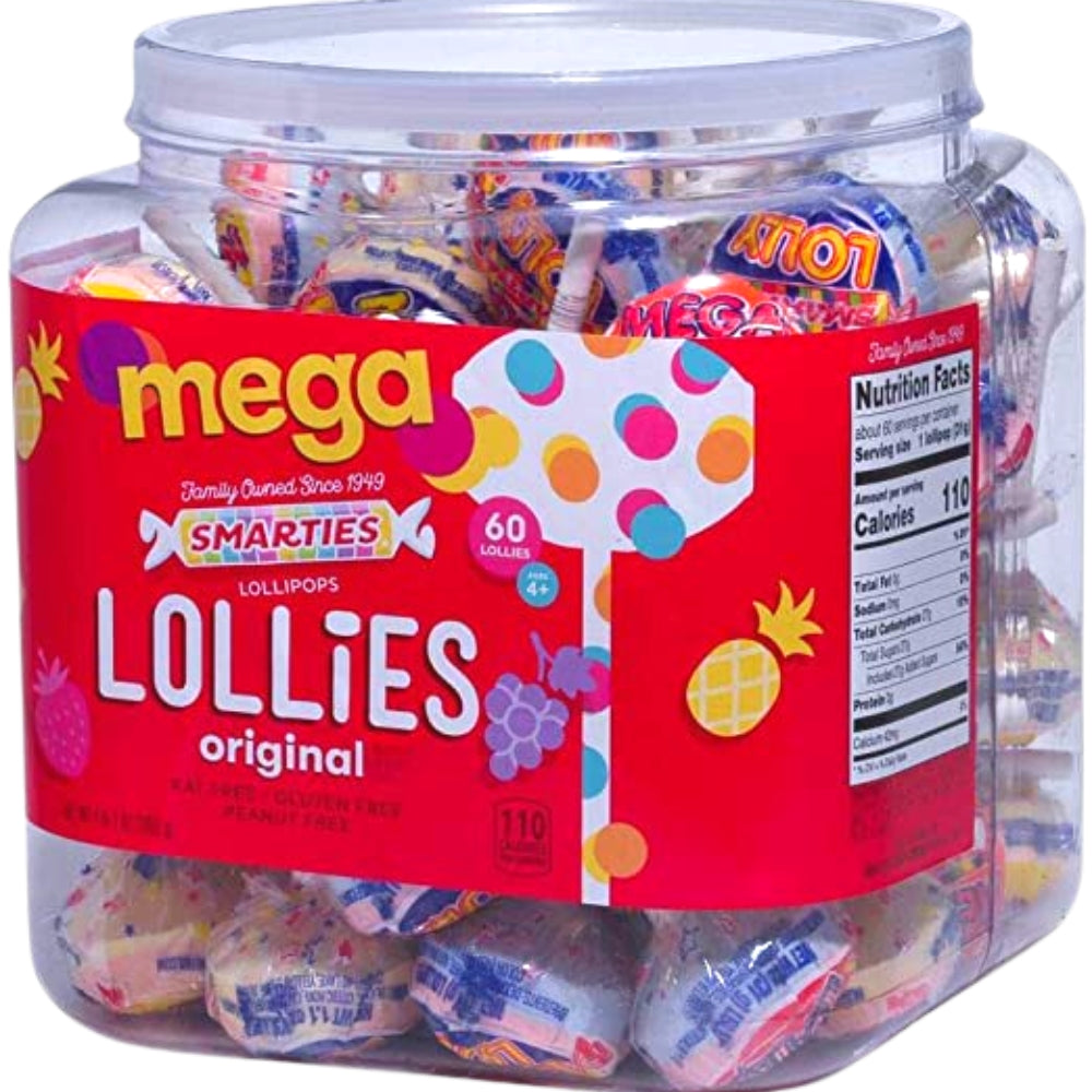 Smarties Mega Double Lollies - 60 Pack