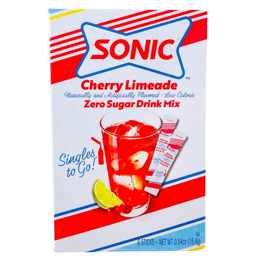 Sonic Cherry Limeade Zero Sugar Singles To Go - 12 Pack