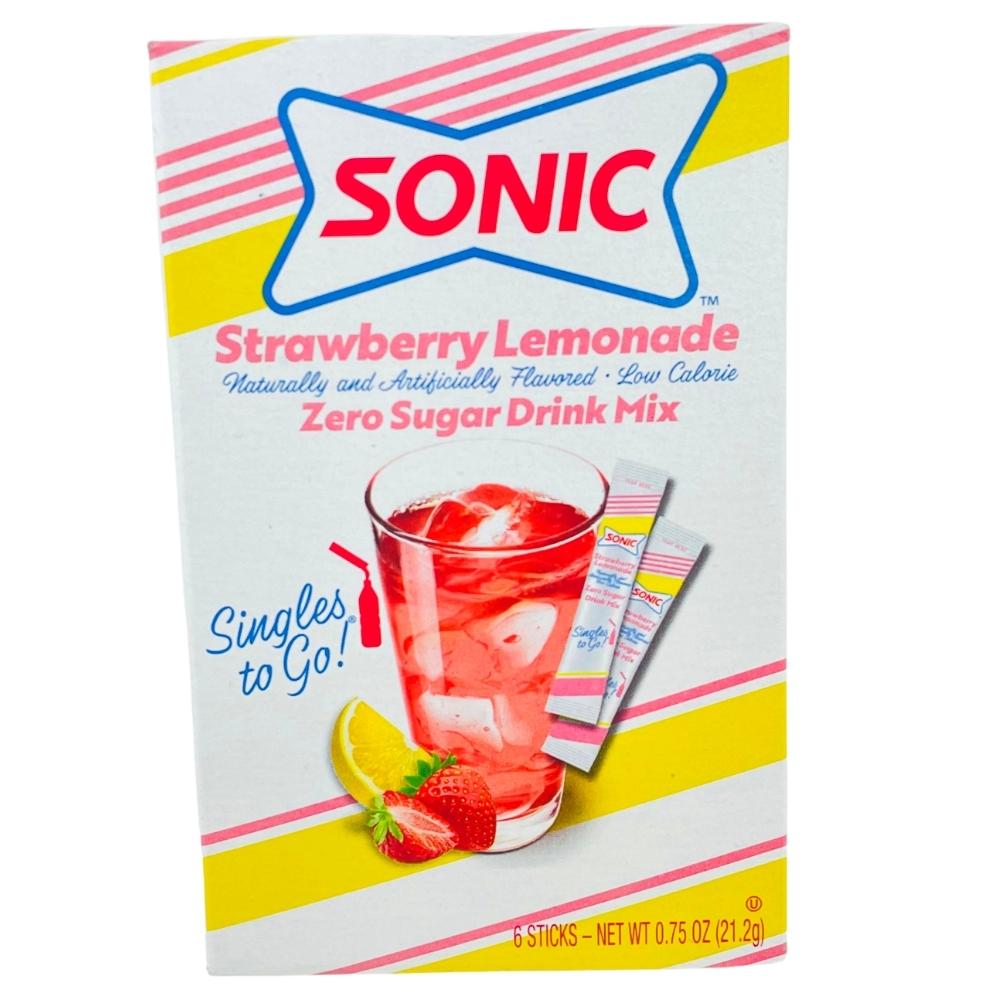 Sonic Strawberry Lemonade Zero Sugar Singles To Go - 12 Pack - 12 Pack