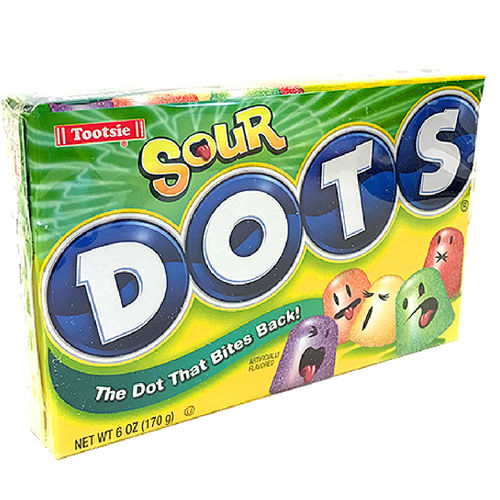 Sour DOTS Gumdrops Theater Box Old Fashioned Candy