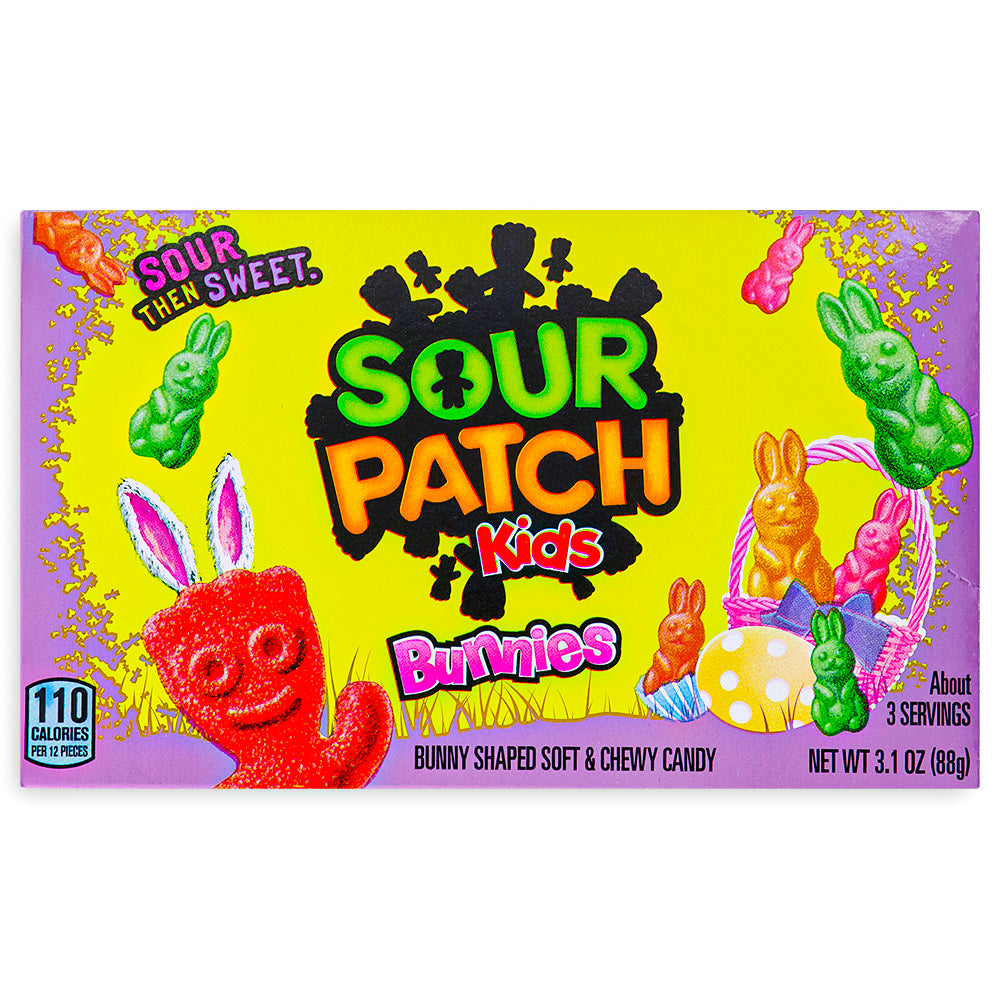 Sour Patch Easter Bunnies Theater Pack 3.1oz - 12 Pack