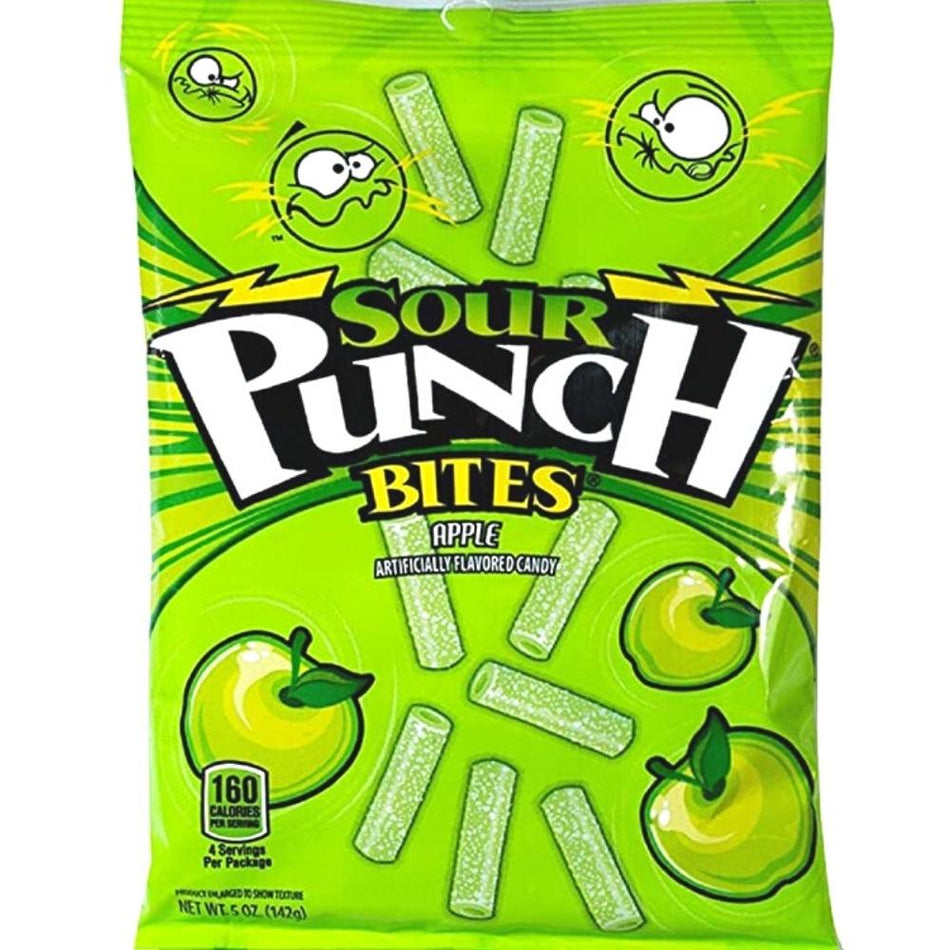 Sour Punch Bites Apple 5oz  12 Pack