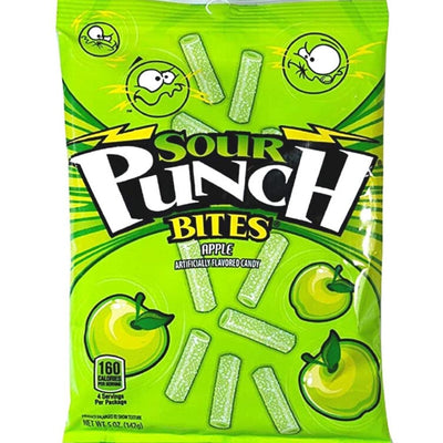 Sour Punch Bites Apple 5oz  12 Pack