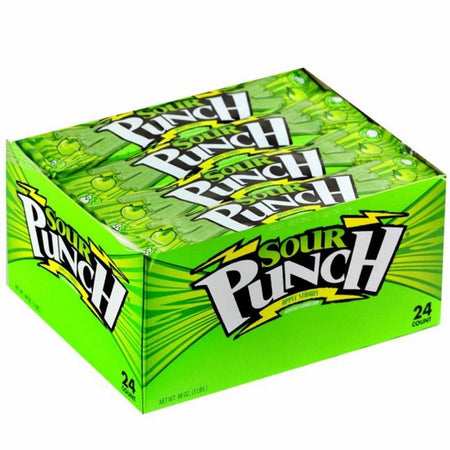 Sour Punch Apple Licorice Straws 2oz - 24CT iWholesaleCandy.ca Canada