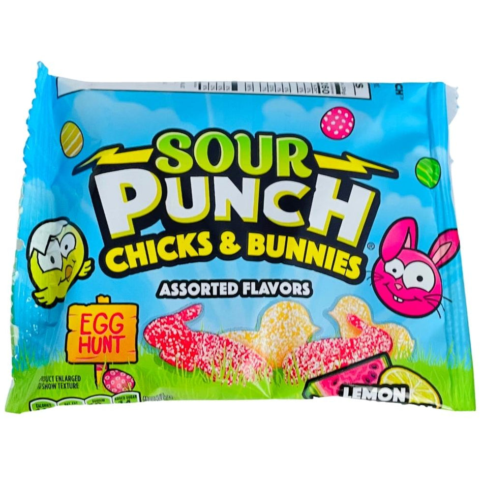 Sour Punch Easter Chicks & Bunnies 2.5oz - 18 Pack