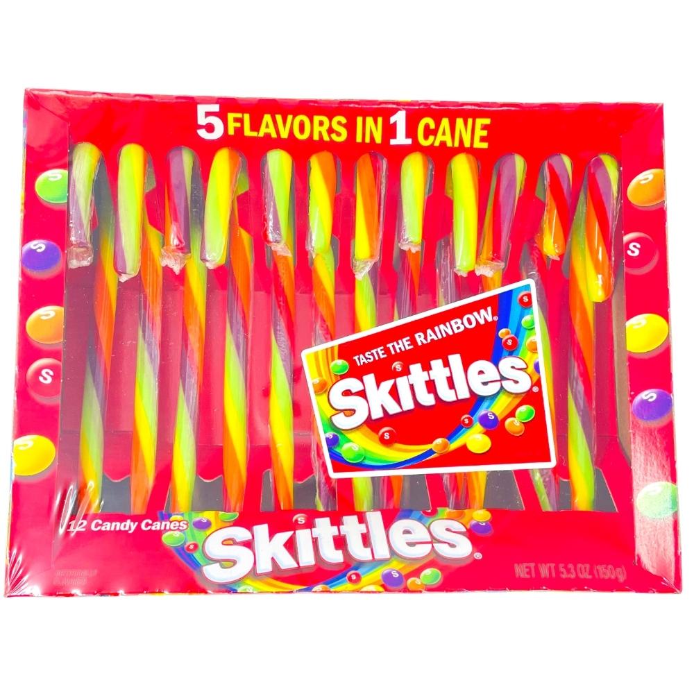 Skittles Candy Canes 12 Pieces - 12 Pack | iWholesaleCandy ...