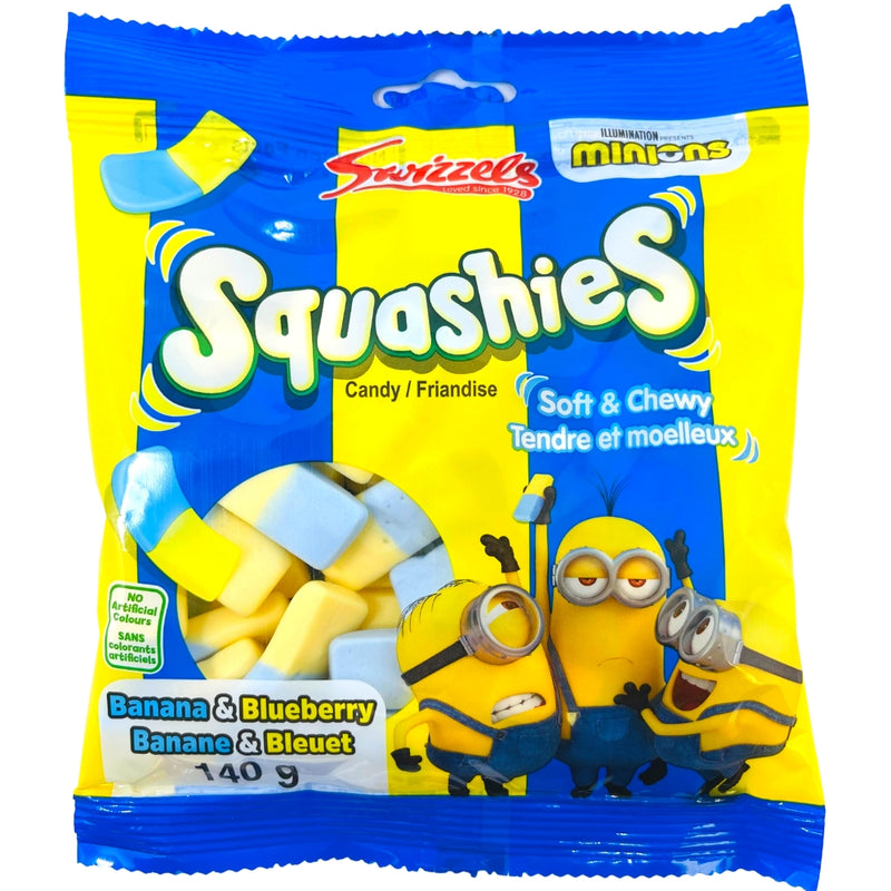 Squashies Minions Blueberry & Banana 140g - 10 Pack