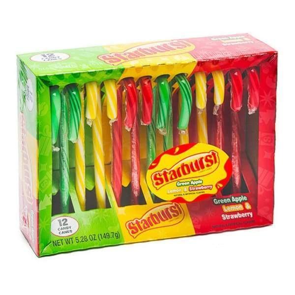 Starburst Candy Canes 12 Pieces - 12 Pack