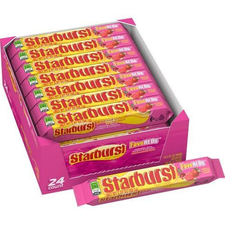 Starburst FaveREDS Fruit Chews Candy-24 CT