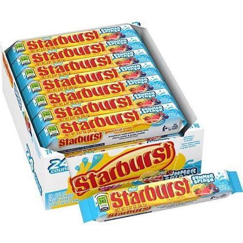 Starburst Summer Splash Fruit Chews Candy-24 CT