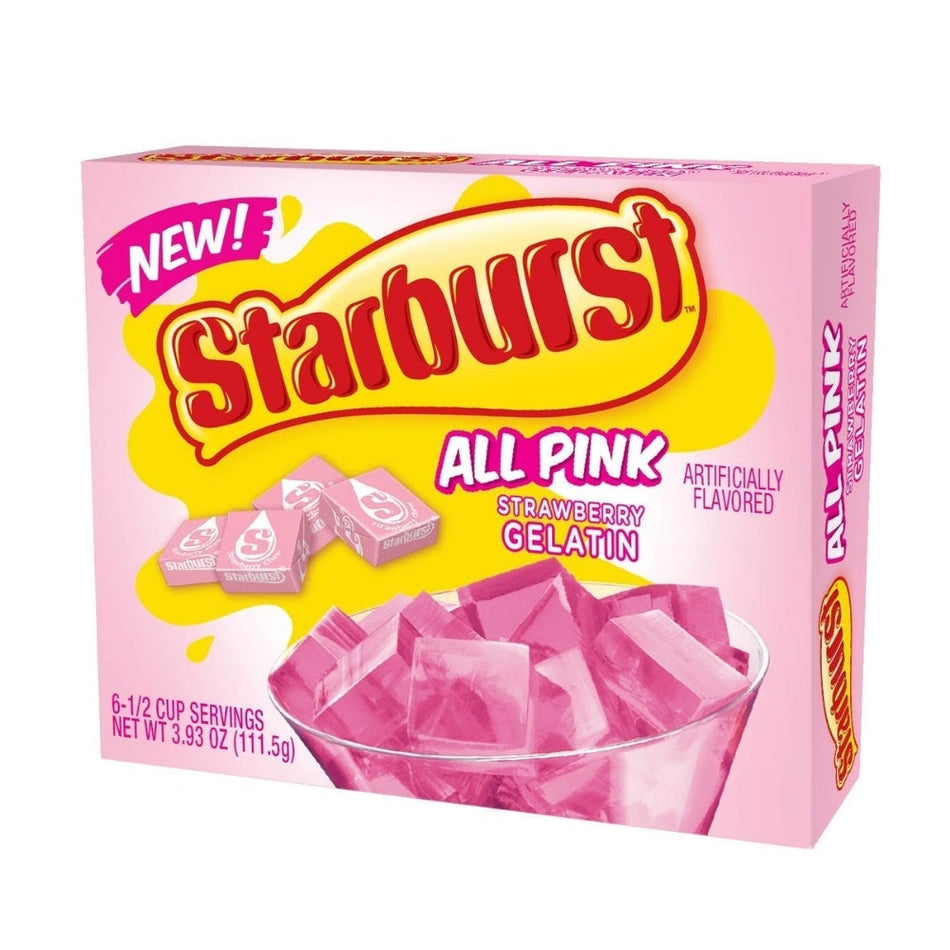 Starburst Gelatin All Pink 3.93oz 12 PK | American Snacks