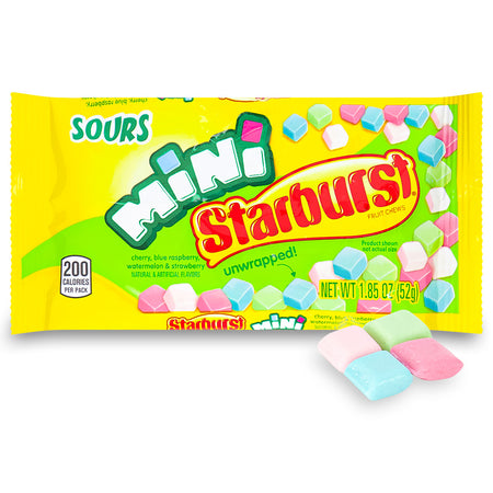 Starburst Mini Sours Candy 1.85oz - 24 Pack