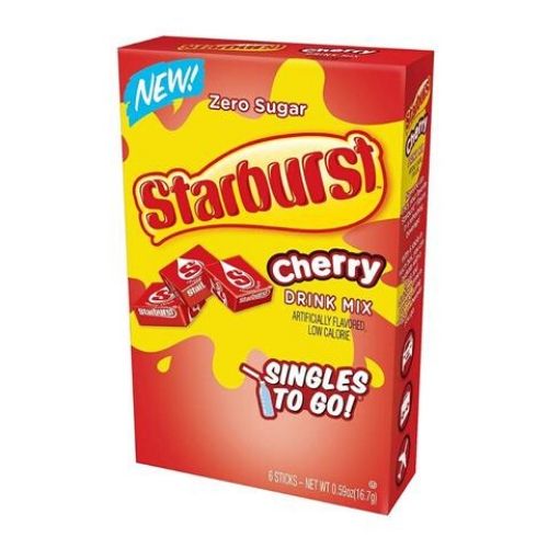 Starburst Cherry Singles To Go Drink Mix - 12 Pack