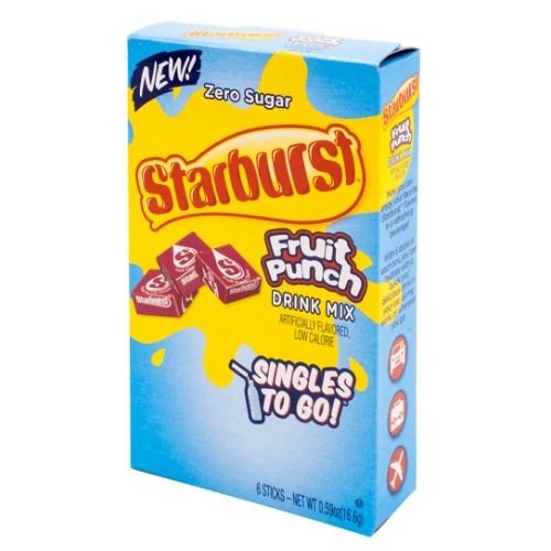 Starburst Fruit Punch Singles To Go Drink Mix - 12 Pack **BB FEB 2024 ...