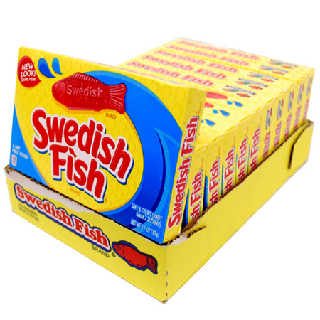 Swedish Fish Candy Theater Box Retro Candy 12 Count 