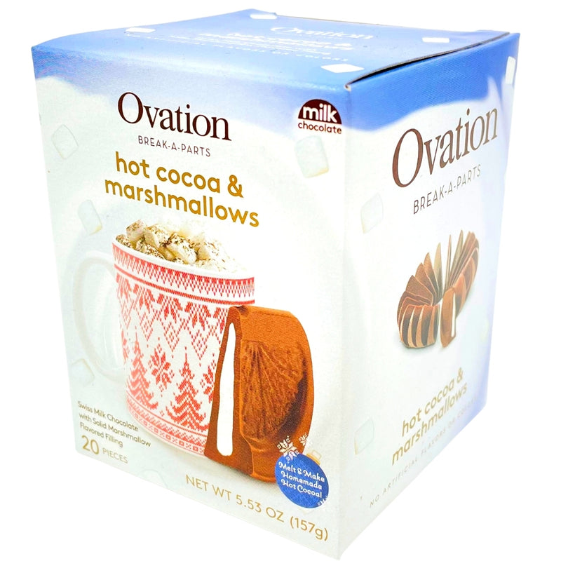 Ovation Hot Cocoa & Marshmallows Break-A-Parts 5.53oz - 12 Pack