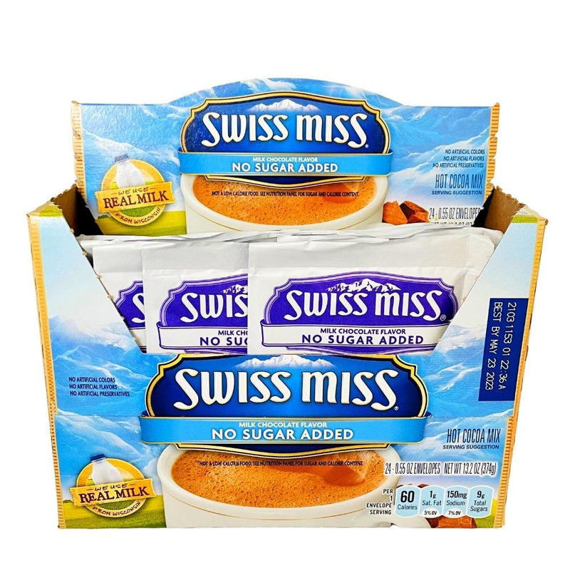 Swiss Miss Sugar Free Hot Chocolate Packet  16g - 24 Pack