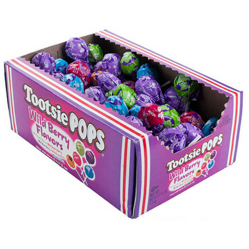 Tootsie Pops Wild Berry Flavors Lollipops Retro Candy