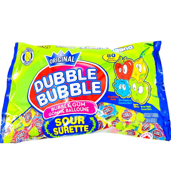 Dubble Bubble Sour Bubble Gum 80ct - 1 bag-Lovin' Dubble Bubble Since 1928!