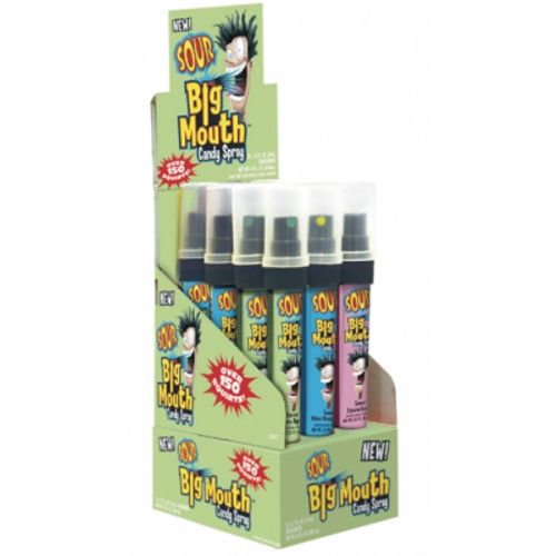 Topps Big Mouth Sour Candy Spray-12 CT