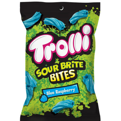Trolli Sour Brite Bites Blue Raspberry 4oz  12 Pack