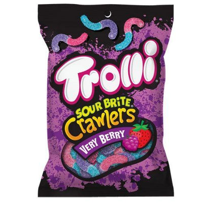 Trolli Sour Brite Crawlers Very Berry 5oz 12 Pack